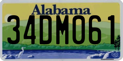 AL license plate 34DM061