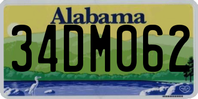 AL license plate 34DM062