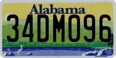 AL license plate 34DM096