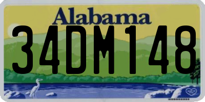 AL license plate 34DM148
