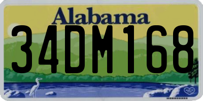 AL license plate 34DM168
