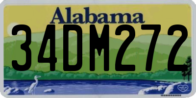 AL license plate 34DM272