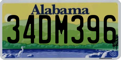 AL license plate 34DM396
