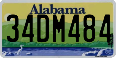 AL license plate 34DM484