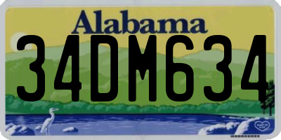 AL license plate 34DM634