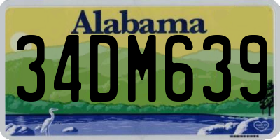 AL license plate 34DM639