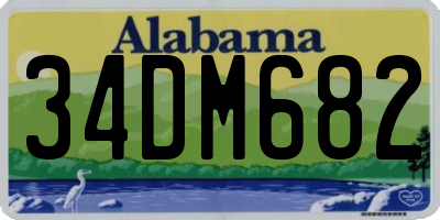 AL license plate 34DM682