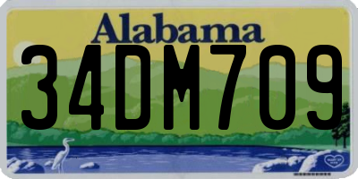 AL license plate 34DM709