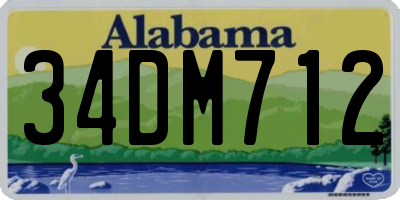 AL license plate 34DM712