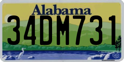 AL license plate 34DM731