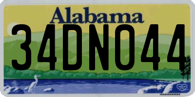 AL license plate 34DN044