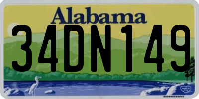 AL license plate 34DN149