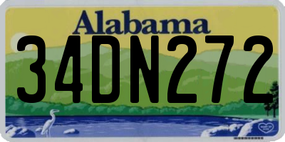 AL license plate 34DN272
