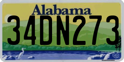 AL license plate 34DN273