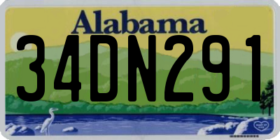 AL license plate 34DN291