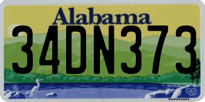AL license plate 34DN373