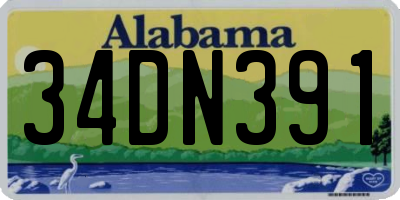 AL license plate 34DN391