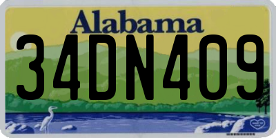 AL license plate 34DN409