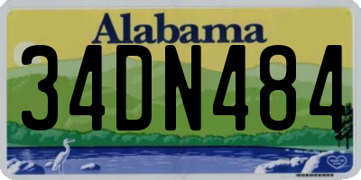 AL license plate 34DN484