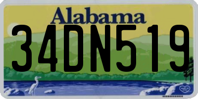 AL license plate 34DN519