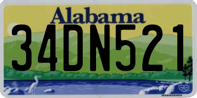 AL license plate 34DN521