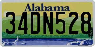 AL license plate 34DN528