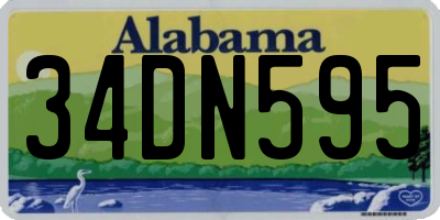 AL license plate 34DN595