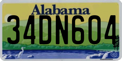AL license plate 34DN604