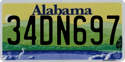 AL license plate 34DN697