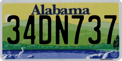 AL license plate 34DN737