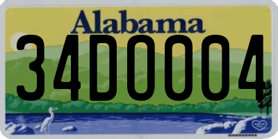 AL license plate 34DO004