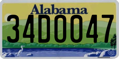 AL license plate 34DO047