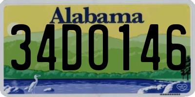 AL license plate 34DO146