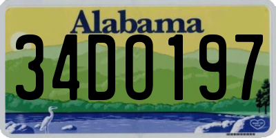 AL license plate 34DO197