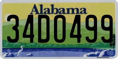 AL license plate 34DO499