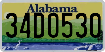 AL license plate 34DO530