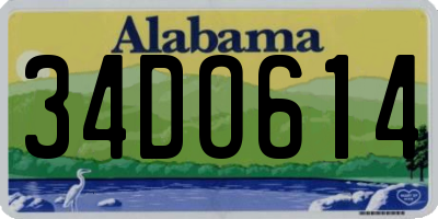 AL license plate 34DO614