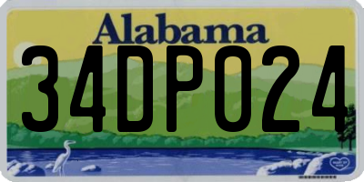 AL license plate 34DP024