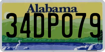 AL license plate 34DP079