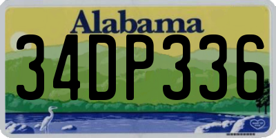 AL license plate 34DP336