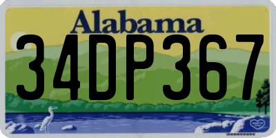 AL license plate 34DP367