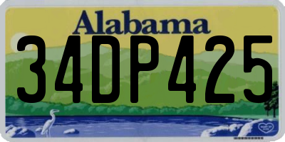 AL license plate 34DP425
