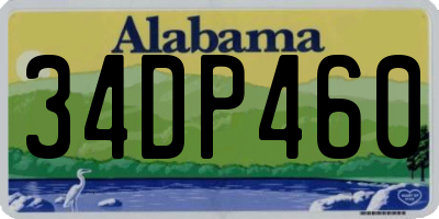 AL license plate 34DP460