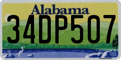 AL license plate 34DP507
