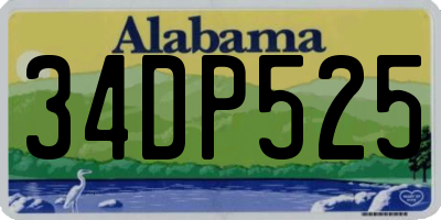 AL license plate 34DP525