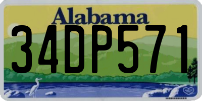 AL license plate 34DP571