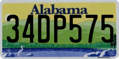 AL license plate 34DP575