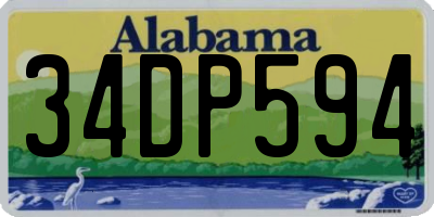 AL license plate 34DP594