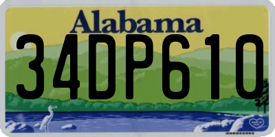 AL license plate 34DP610