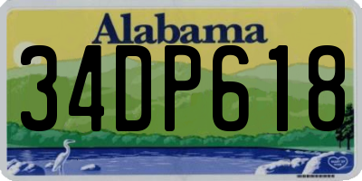 AL license plate 34DP618
